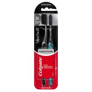 Escova De Dente Colgate Slim Soft 2 Unidades