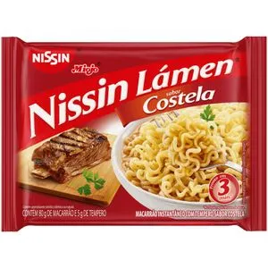 Macarrão Instantâneo Lámen Costela Nissin Miojo Pacote 85g