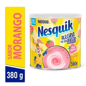 Preparado Em Pó Sabor Morango Nesquik 380g